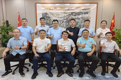 赣州市南康区委统战部副部长、工商联党组书记肖祖盛一行莅临我会参观指导